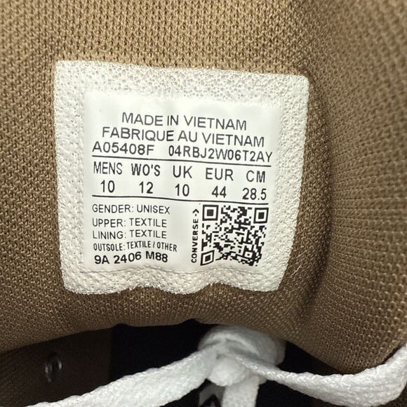 Converse CTAS Malden Street Men's Size 10 W 12 Mid Brown White A05408F New - Picture 8 of 10